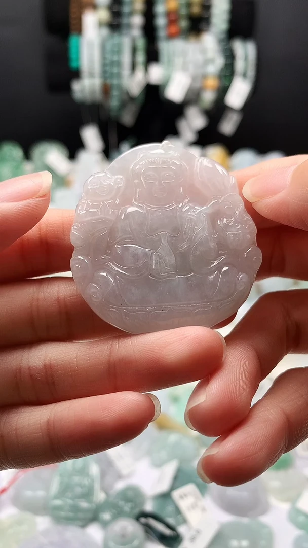 吊坠(不含链)未镶嵌翡翠23送子观音