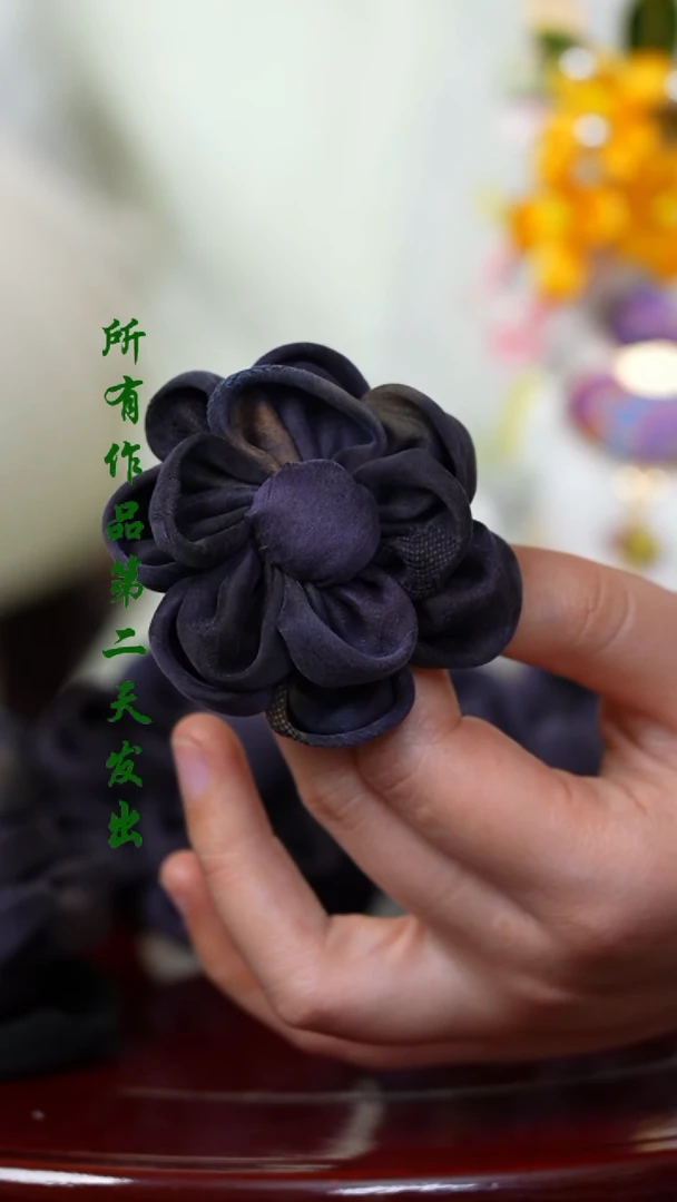 【闪购商品】织绣0801深紫非遗国风手工美物