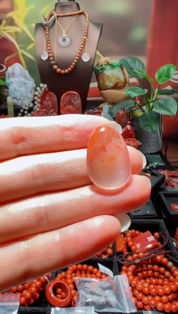 南红玛瑙未镶嵌吊坠(不含链)六***花吊坠不含链