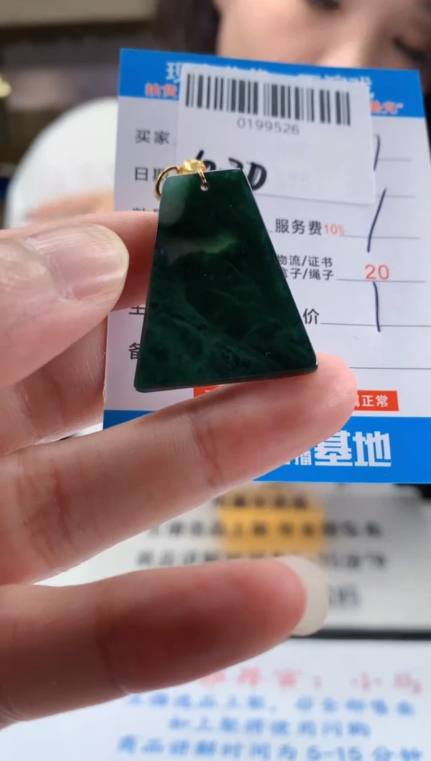 颈饰未镶嵌翡翠天然翡翠A货拍一发一
