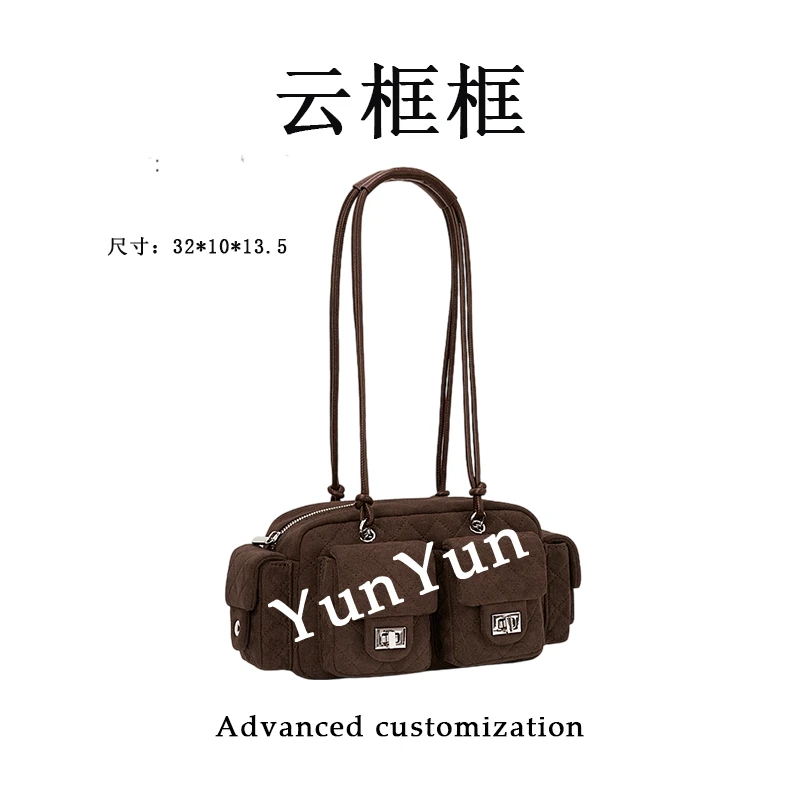 【云云甄选】ZT-D8062-中古咖-轻奢时尚女士新款单肩斜挎包