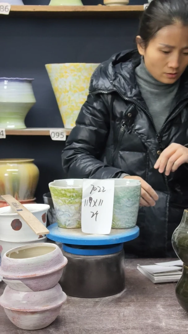 景德镇花盆默认微瑕7022