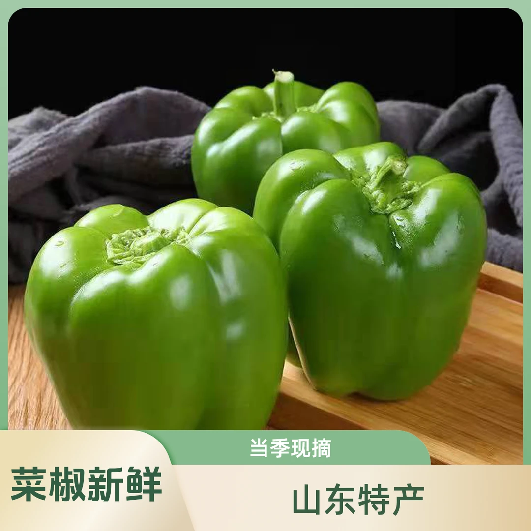 【】口感爽脆 果实饱满现摘菜椒辣椒2个 200-300g左右