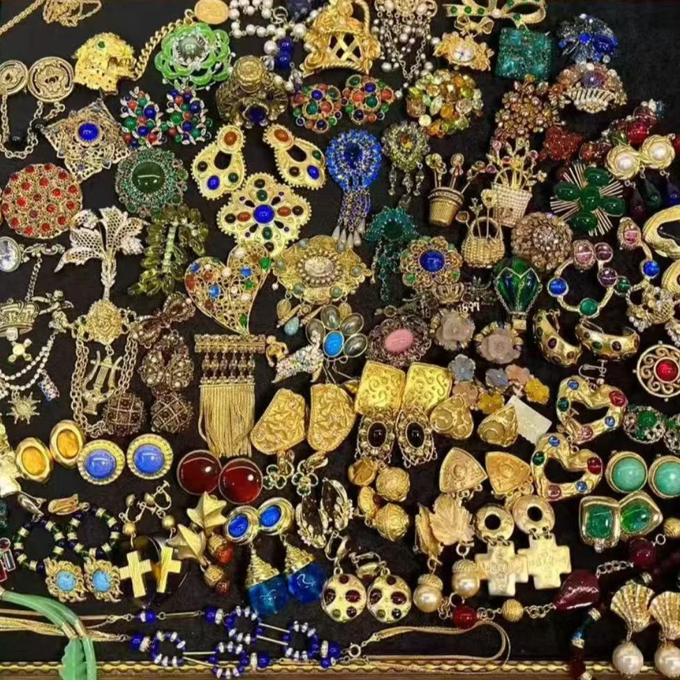 铜合金项链 中古vintage首饰