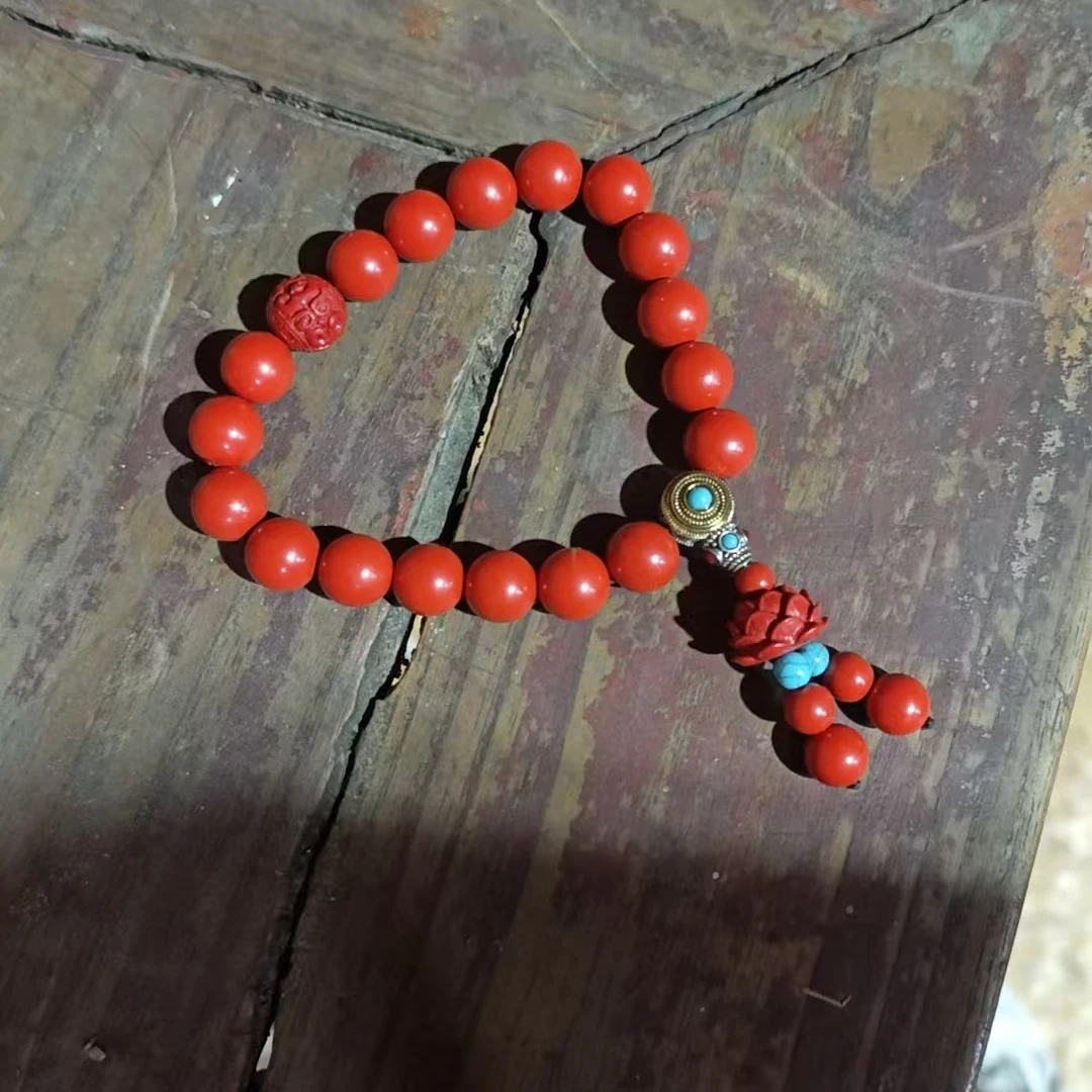 天然辰砂精选精品专属链接饰品 D25 莲花 多样性发货