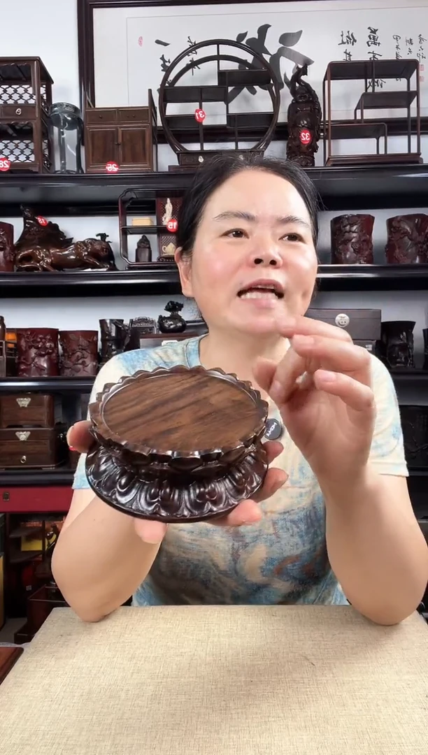 木双层莲花小号老李红木工艺品