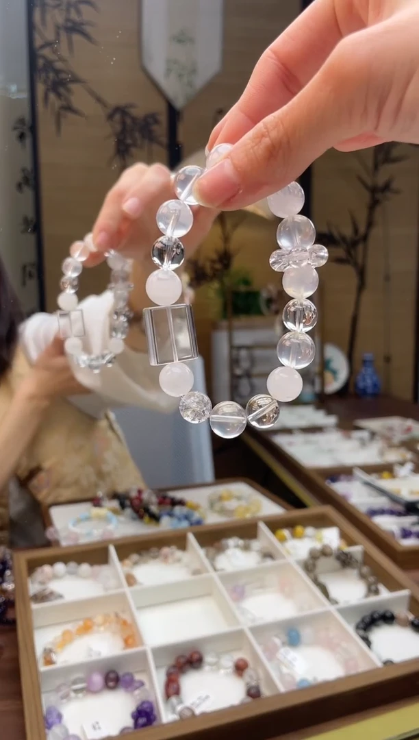 【闪购商品】水晶手链合金白水晶