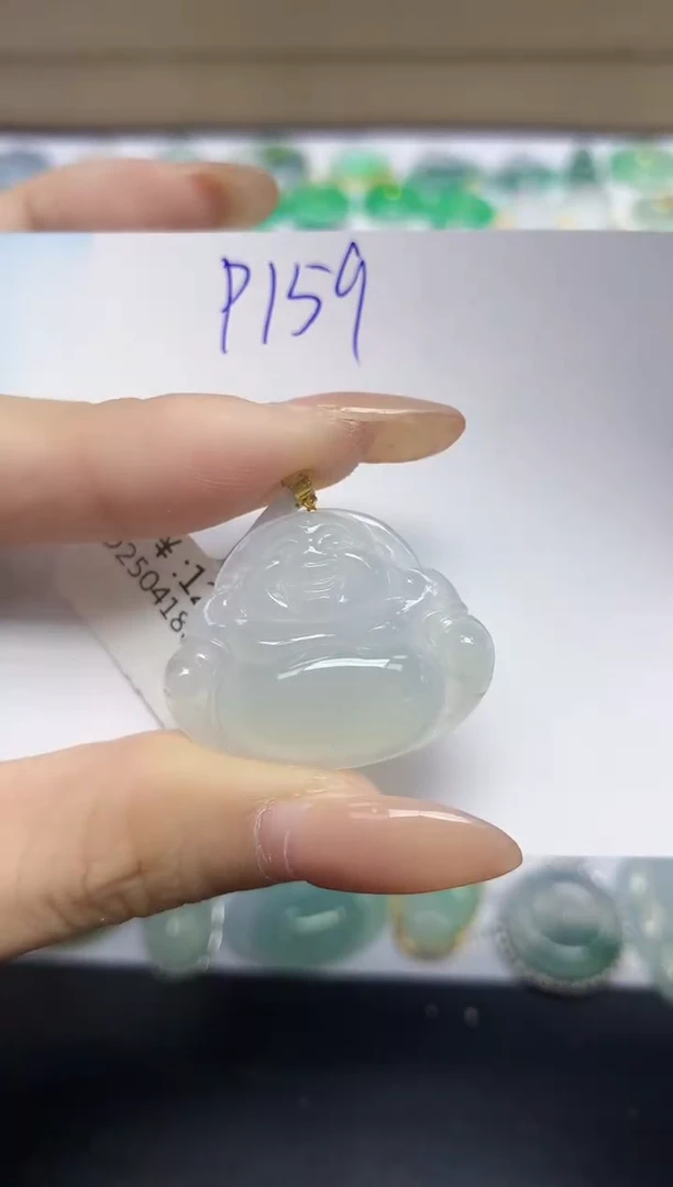 颈饰18K金镶嵌翡翠天然缅甸翡翠A货翡翠百元以上9元证书费自理