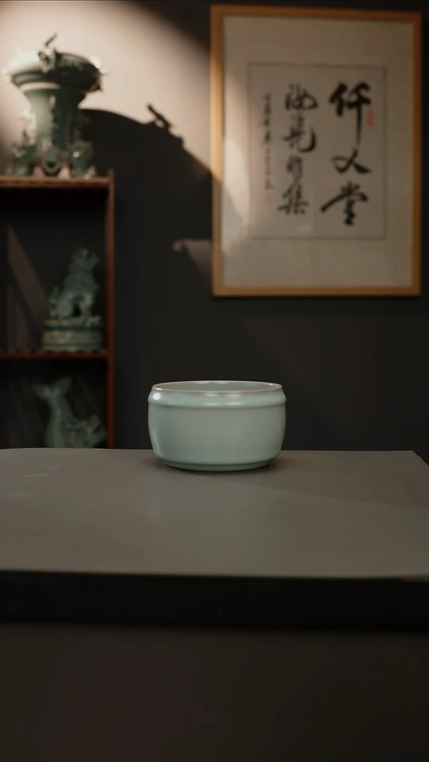 【闪购商品】杯仿古釉原矿  鼓腹杯