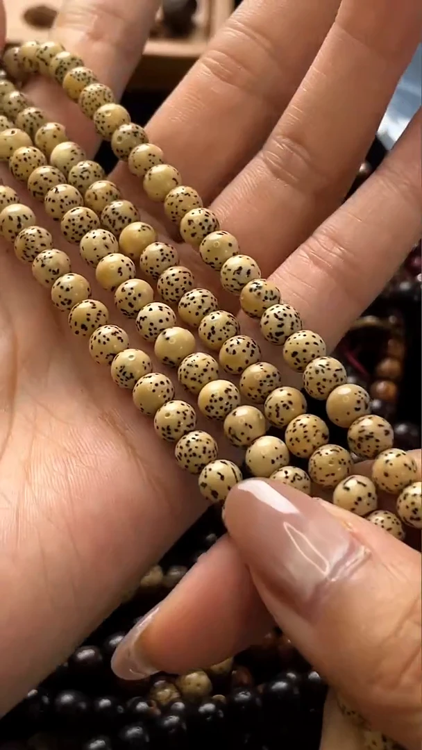 吊坠星月菩提精工级陈籽圆珠6长串