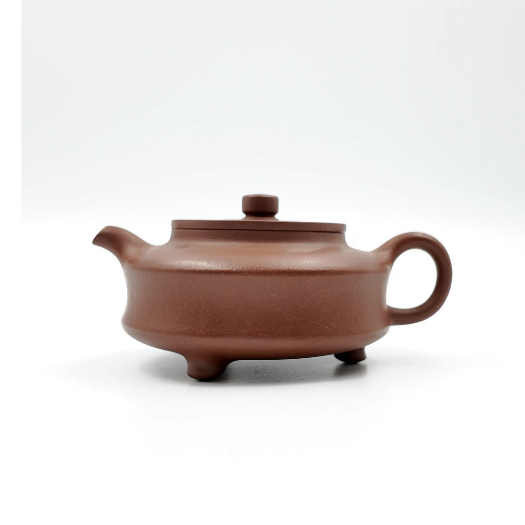 YOUJIANZHAI/牖见斋老字号乡宁非遗紫砂｜韩小梅「三足周盘」160cc