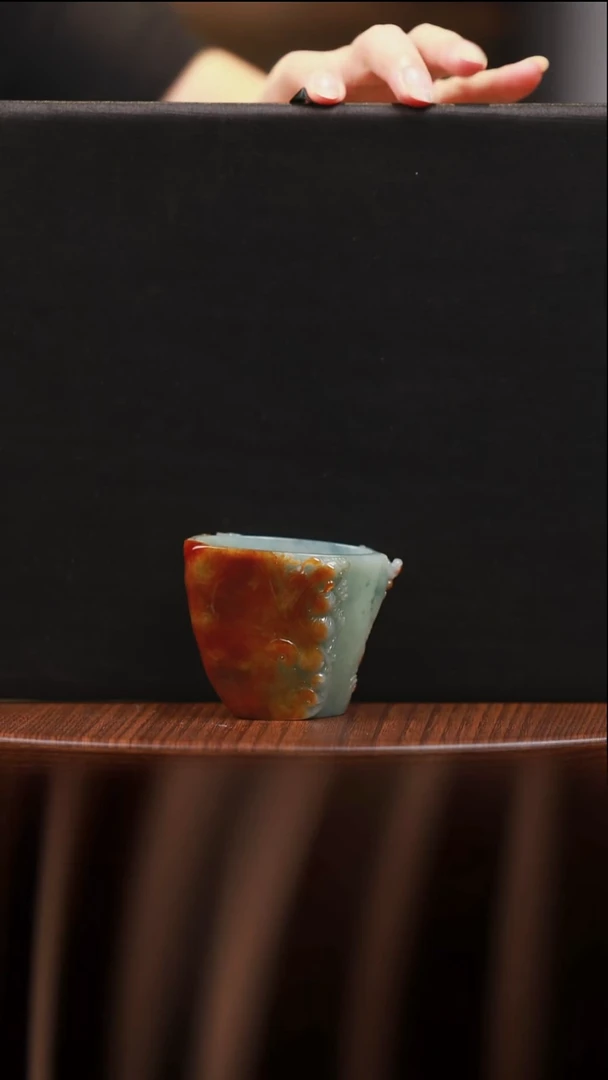 未镶嵌摆件翡翠开****好杯子