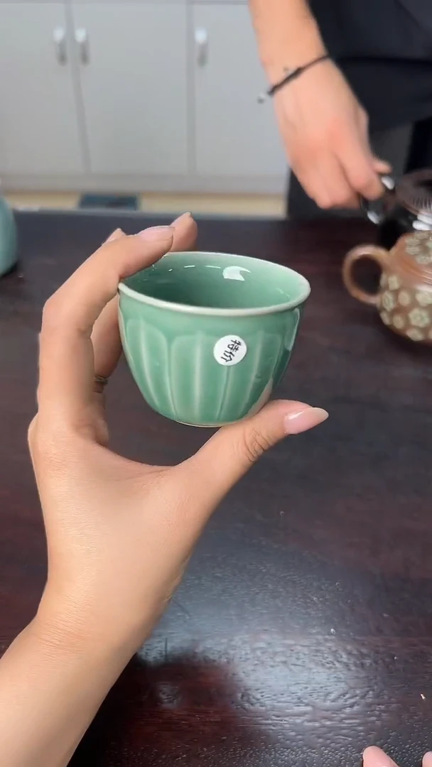 龙泉云间青瓷小米茶器