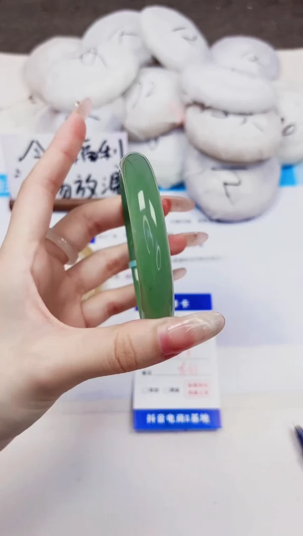 石英质玉手镯未镶嵌466-东陵玉-圈口60