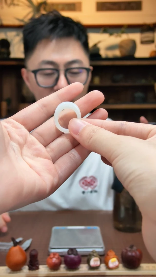 和田玉戒指未镶嵌08和田玉指环SY