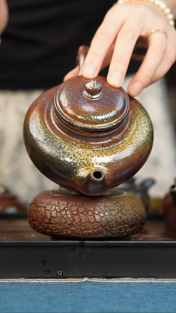 茶壶紫砂柴烧紫砂笑樱500cc