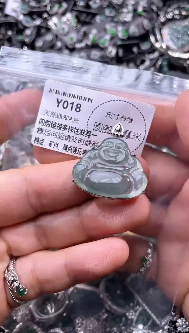 翡翠未镶嵌颈饰Y018吊坠