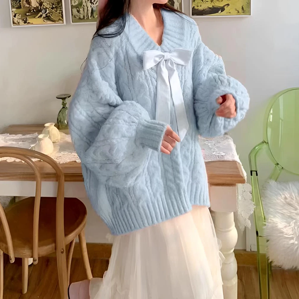 211~220【对应编码对应拍】慵懒风宽松软糯针织开衫毛衣