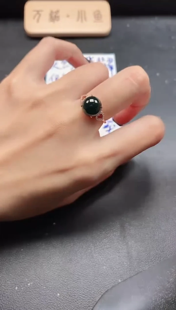 银S925镶嵌戒指翡翠51151