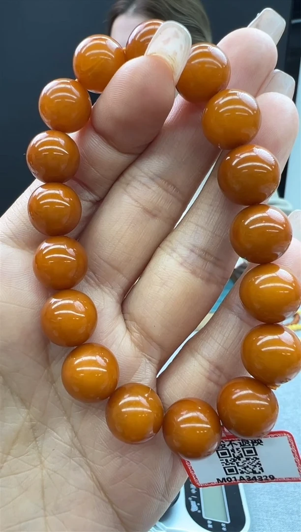 【闪购商品】琥珀手链未镶嵌53秒拍号