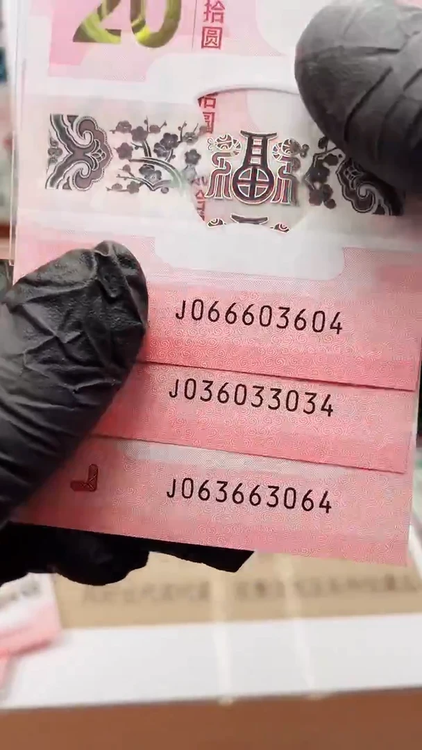 塑料蛇钞共3张一组尾4的裸发