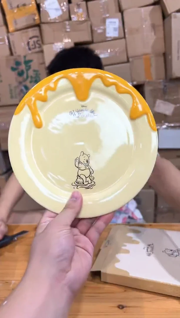 瓷片原盒维尼餐盘