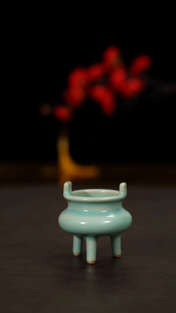 摆件汝瓷仿古小香炉666