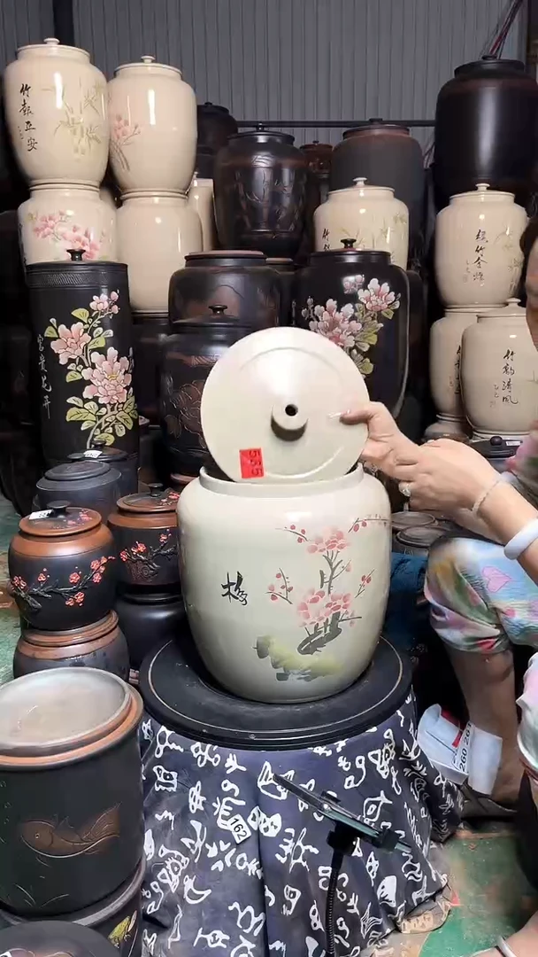 罐完品 13升 小水缸  白泥亮光 535