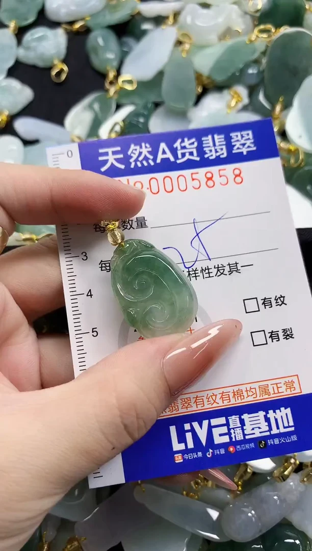 颈饰未镶嵌翡翠天然A货翡翠