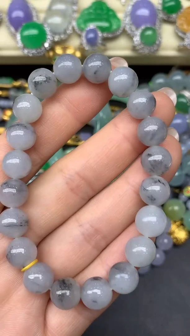 未镶嵌手串翡翠111-雪姐翡翠天天见