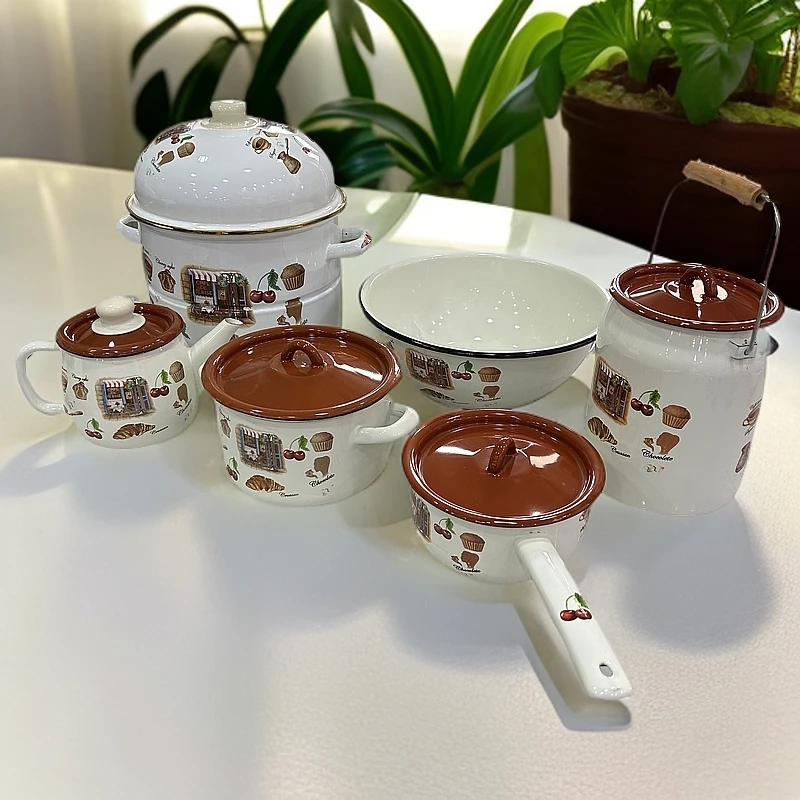 面包花6件套搪瓷厨具