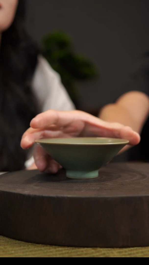 杯子斗笠杯 汝州原产地  原矿老釉