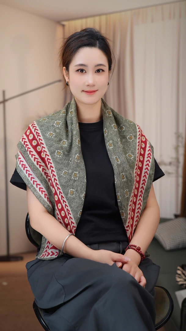 【霓方格】-P11 时尚 磨毛绒 单面色85x85百搭舒适透气保暖