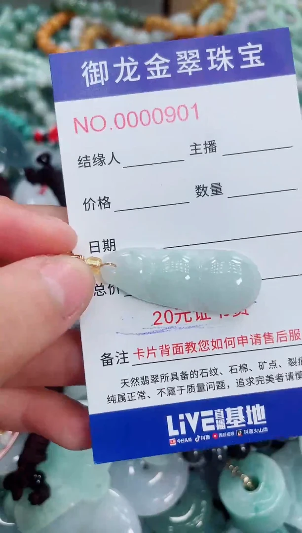 翡翠未镶嵌颈饰098