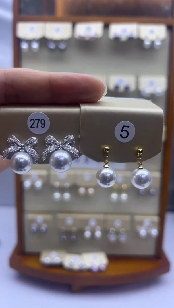 未镶嵌耳饰淡水珍珠279+5