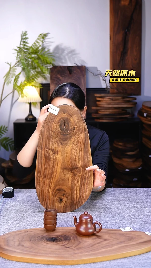 木北美黑胡桃原木.干裂疤结不属于商品质量问题完美主义者慎拍