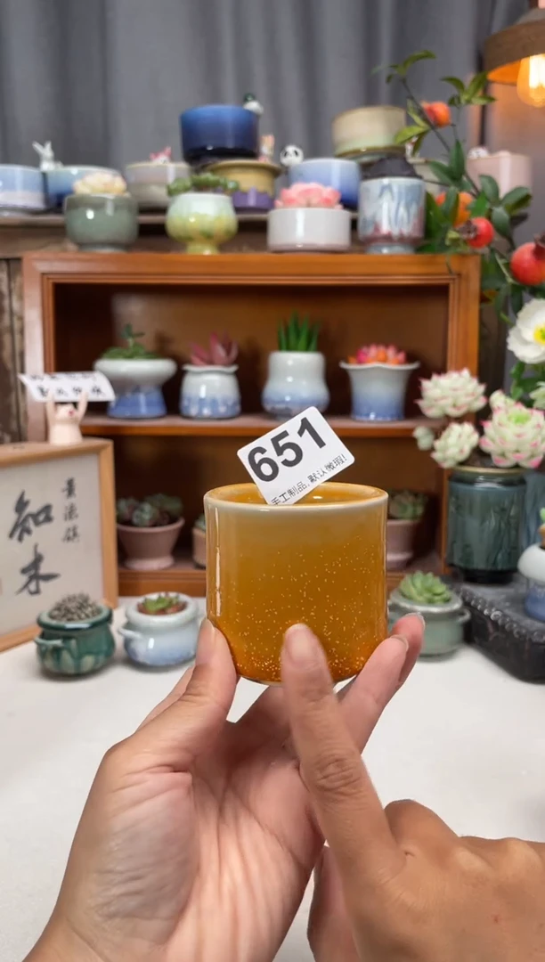 瓷片651知木小芳花盆