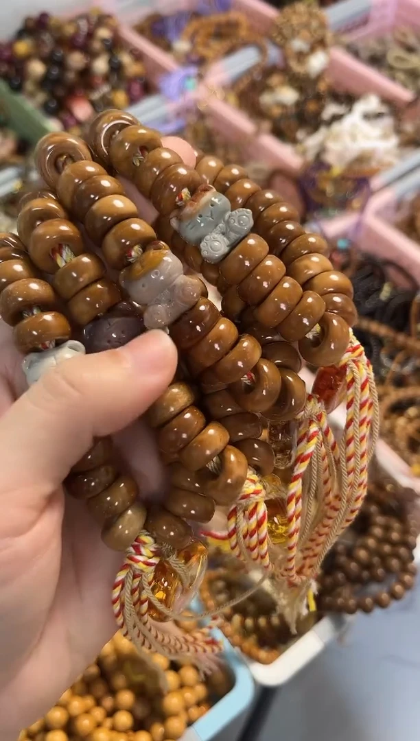 手串库克库克甜甜圈手持14mm 小脑虎  多样性发货