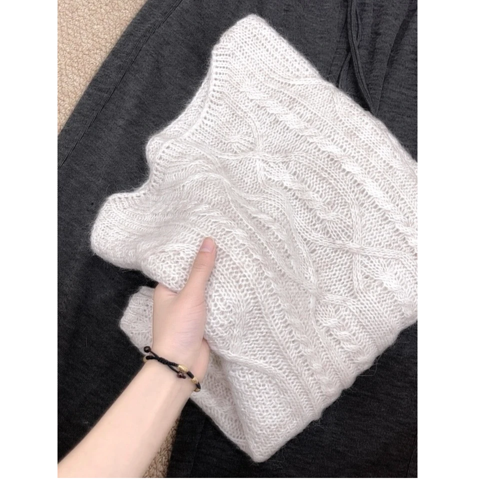 这款手感巨软糯！！！【亮丝一字肩】春上新！慵懒风显瘦针织衫 UM-U881