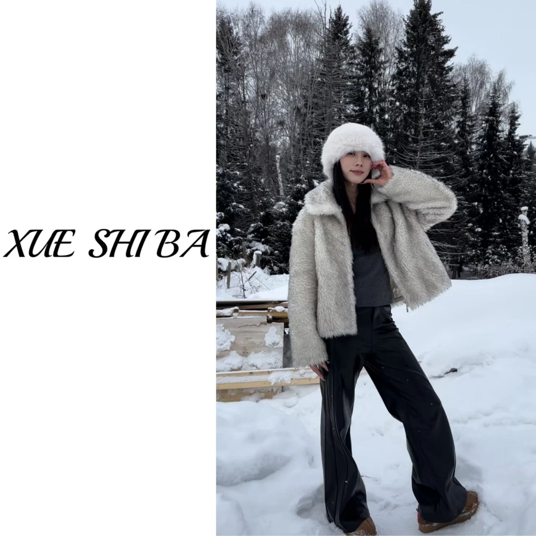 【北国雪松】2024新款休闲短款羊剪绒外套&100羊毛