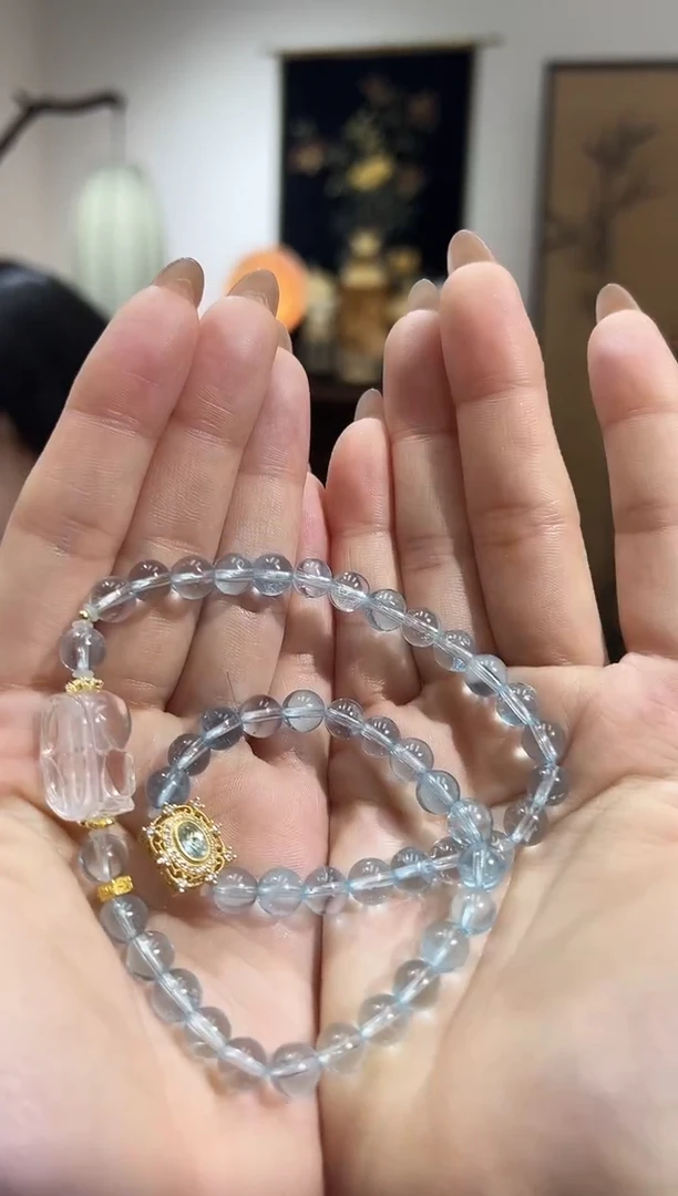 【闪购商品】托帕石手串未镶嵌RJ2593貔貅托帕石手链