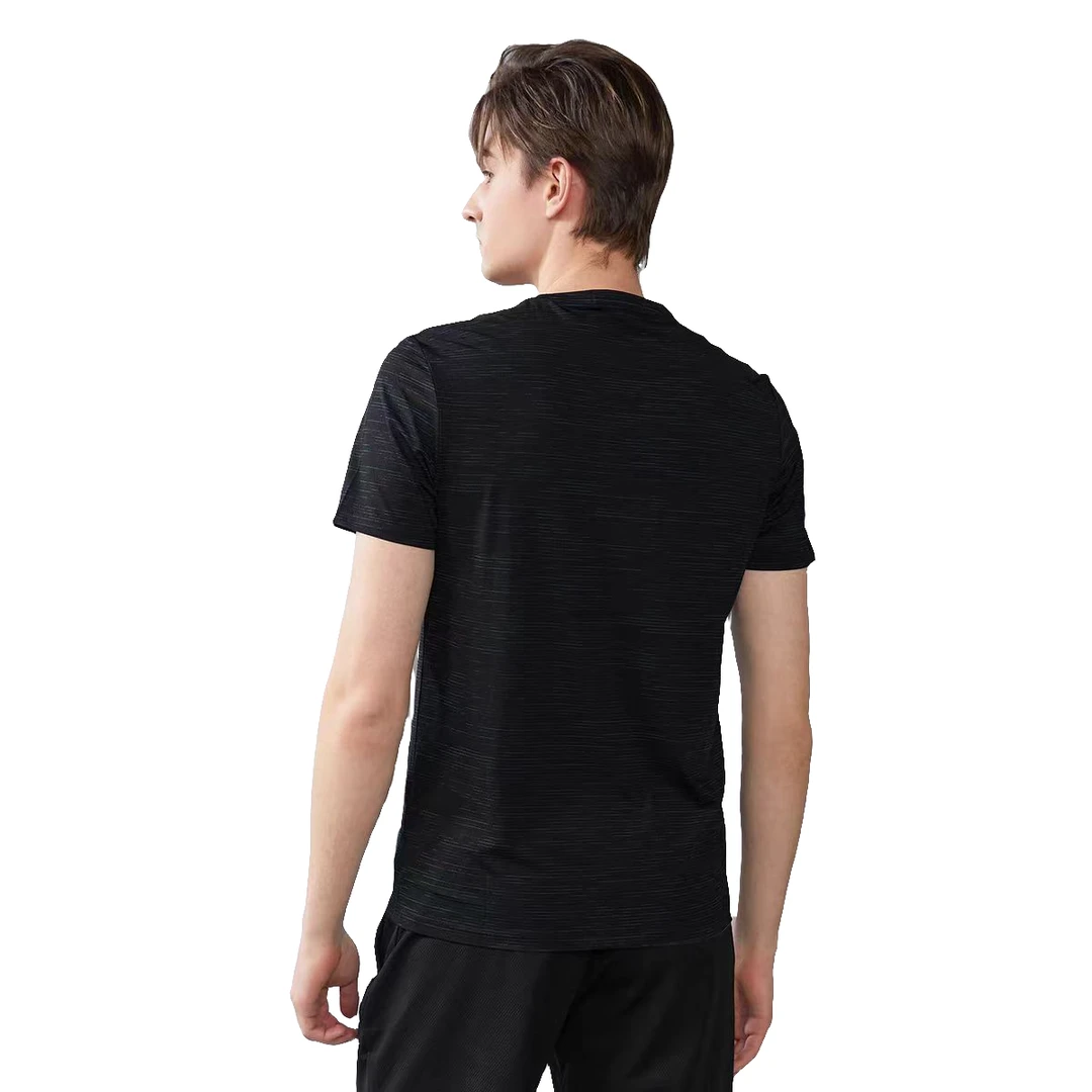【速干短袖328】男士运动休闲风锦氨弹力透气网孔圆领套头速干T恤