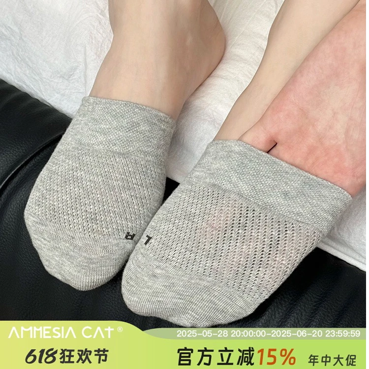 勃肯鞋半拖半掌袜隐形短袜百棉袜子女士夏薄款透气半截袜前脚掌袜