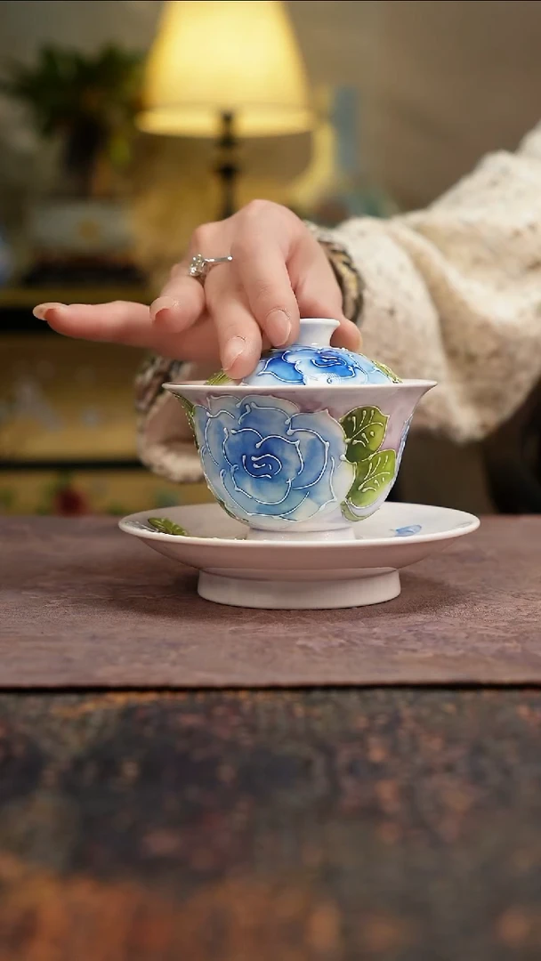 杯景德镇陶瓷杯碗柴烧多人