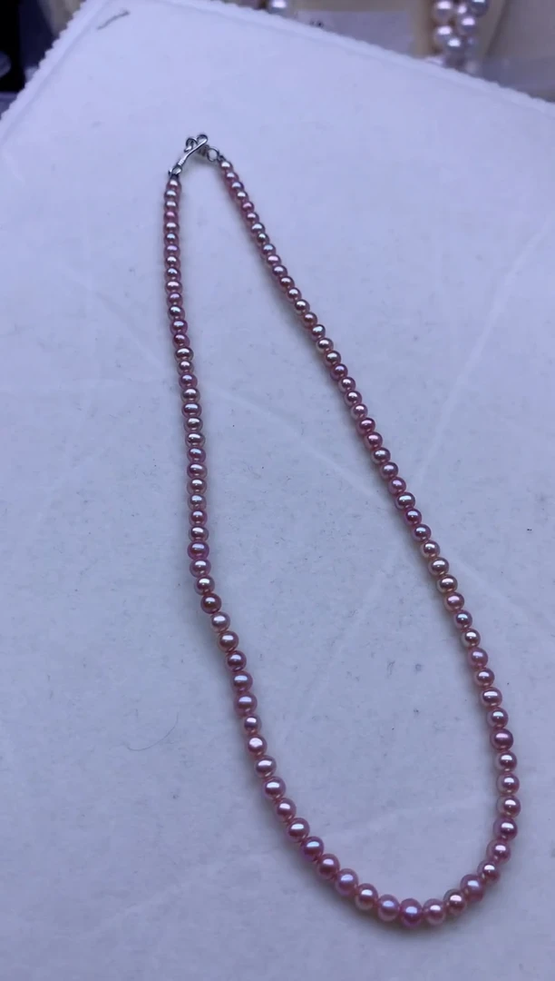 【闪购商品】淡水珍珠项链银S925镶嵌淡水珍珠项链