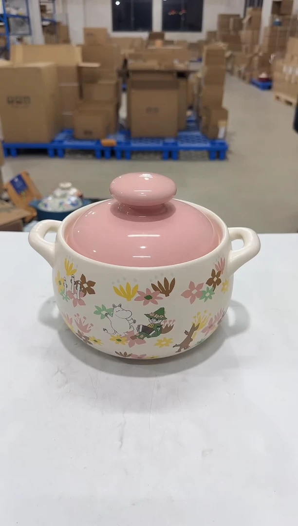 瓷片姆明花语高汤锅2.8L