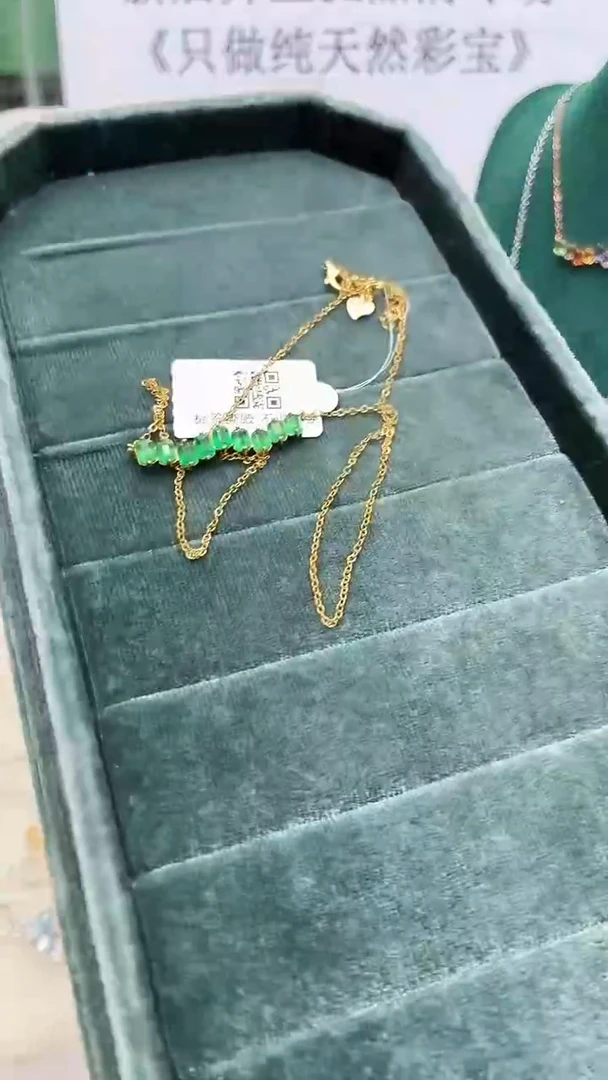银S925镶嵌项链祖母绿333ZB1121产品一个（多样性）