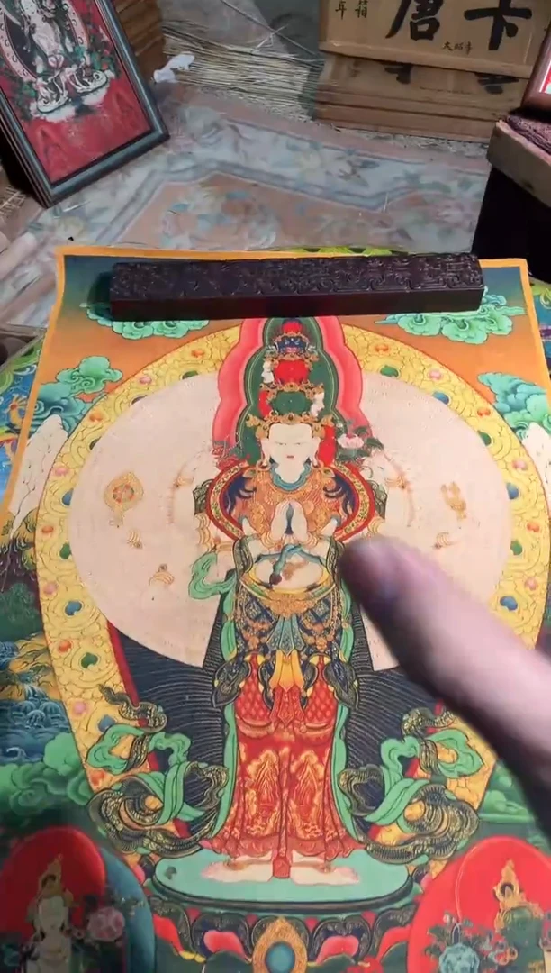 卷轴画路路的唐卡tk160