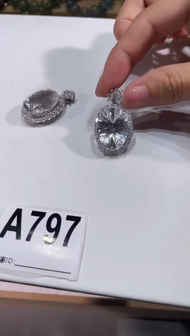 未镶嵌手链水晶A797 白水大吊坠多样性发一