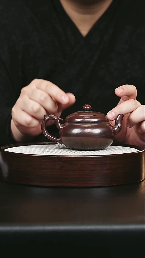 茶杯紫砂宜兴紫砂 葫芦 龙山古乌泥冯小俊 h115